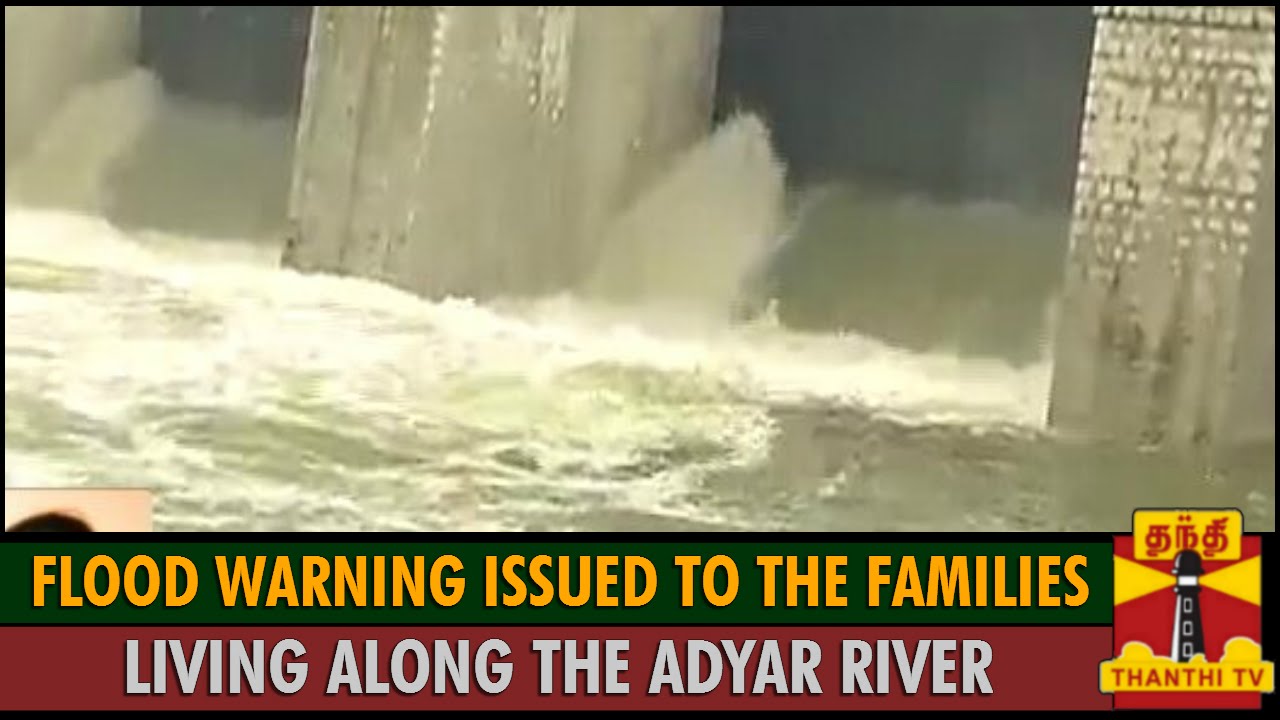 Flood Warning Issued to the Families Living along the Adyar River : Sundaravalli, Chennai Collector