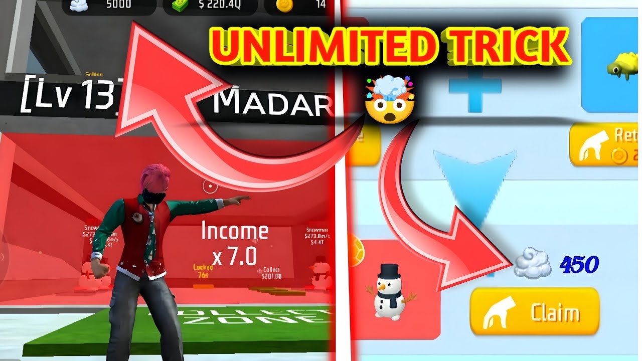 UNLIMITED CLOUD ☁️ TRICK 🤯 FREE FIRE CRAFTLAND TRICKS 🤩 NEW UPDATE PET TRICK 🤯 UNLIMITED MONEY 🤑 