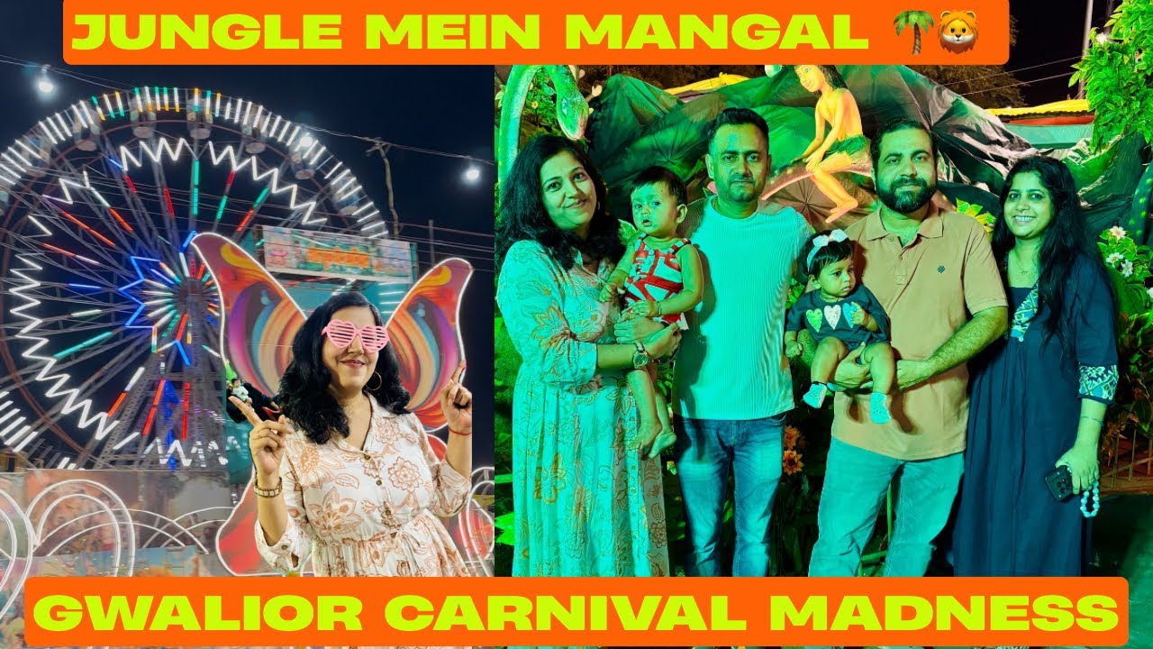 Wild Fun in Gwalior! 🐯🌿 Jungle Theme Carnival Vibes 🎡