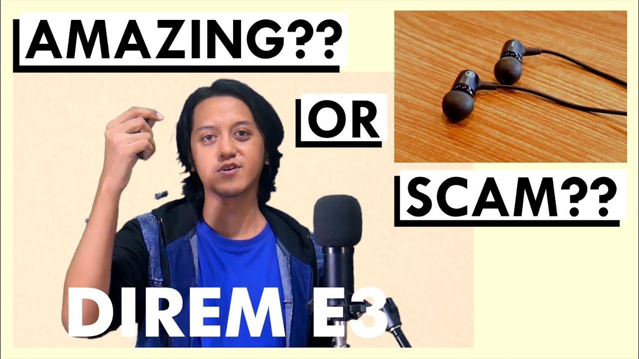 DIREM E3 IEM - EARPHONE MURAH, FLAT, Bisa Untuk MIXING & PRODUKSI MUSIK?