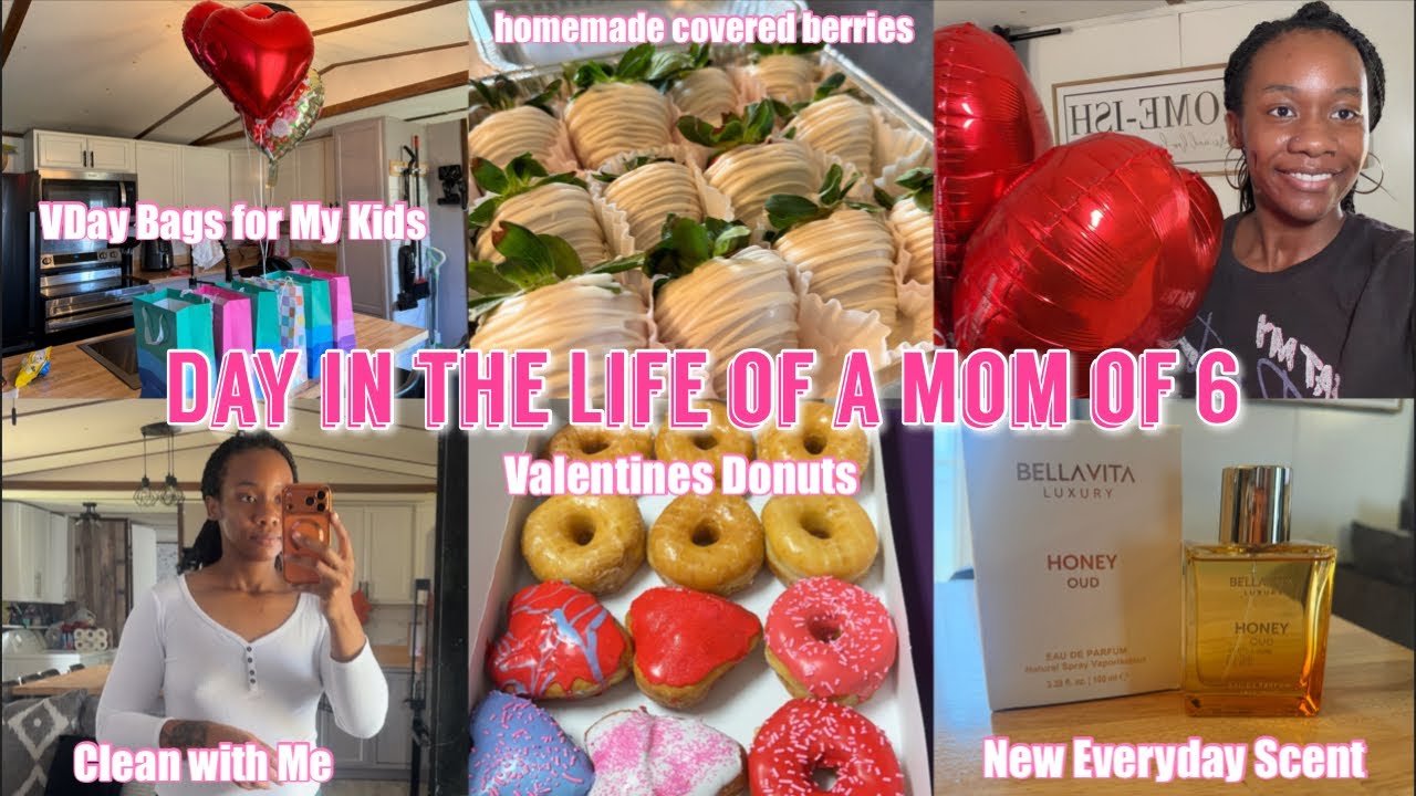 *New* DITL Vlog| Valentine Wknd| Cleaning| Making Treats| DIY VDAY bags and cards| New Perfume 