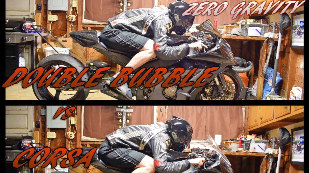 ZX10 Double Bubble and Corsa Comparison