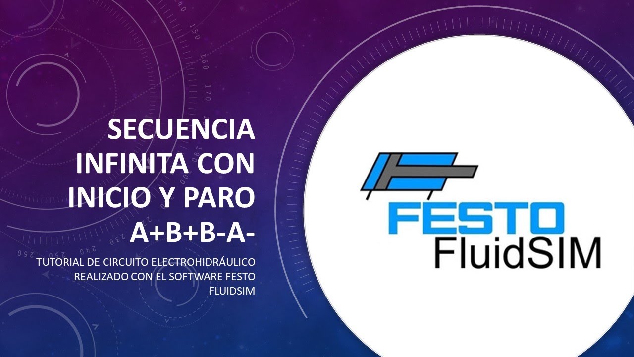 #Electrohidráulica #Festo #Fluidsim #Tutorial Secuencia A+B+B-A- (Electrohidráulica)