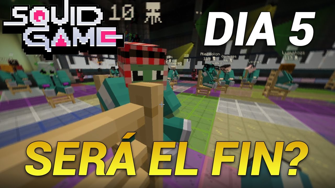 SOBREVIVIRE al JUEGO de las SILLAS ?? | JUEGO DEL CALAMAR EN MINECRAFT (100.000$) DÍA 5