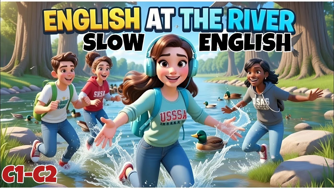 Learn English with Friends at the River | Easy Conversation Practice