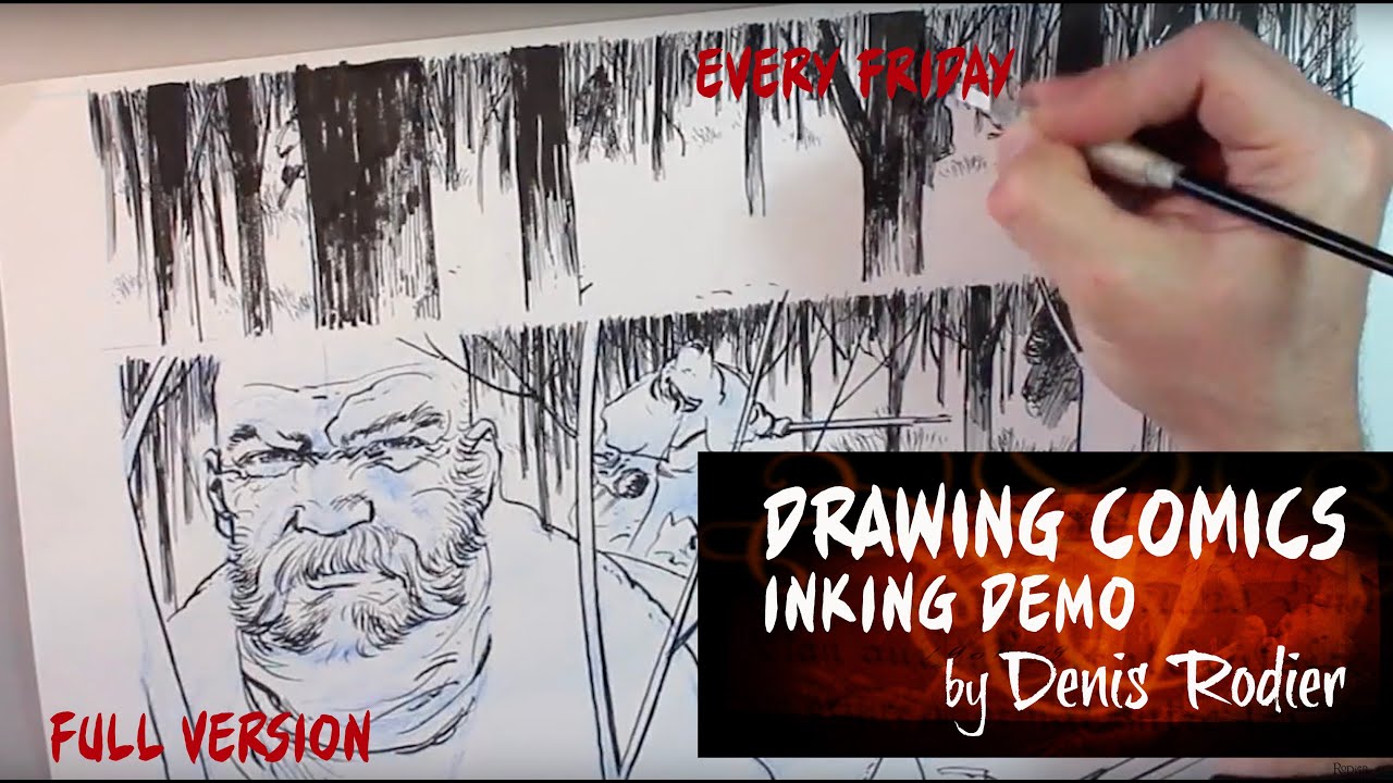 Maelstrom 1 p8 - Comics Inking Demo (Long Version) - D&eacute;mo Encrage BD (version longue)