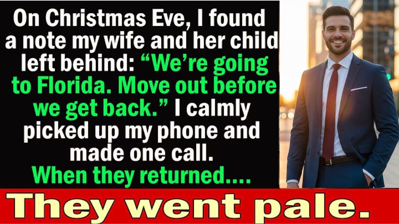 “On Christmas Eve, I Found a Note from My Wife: ‘Move Out Before We Get Back