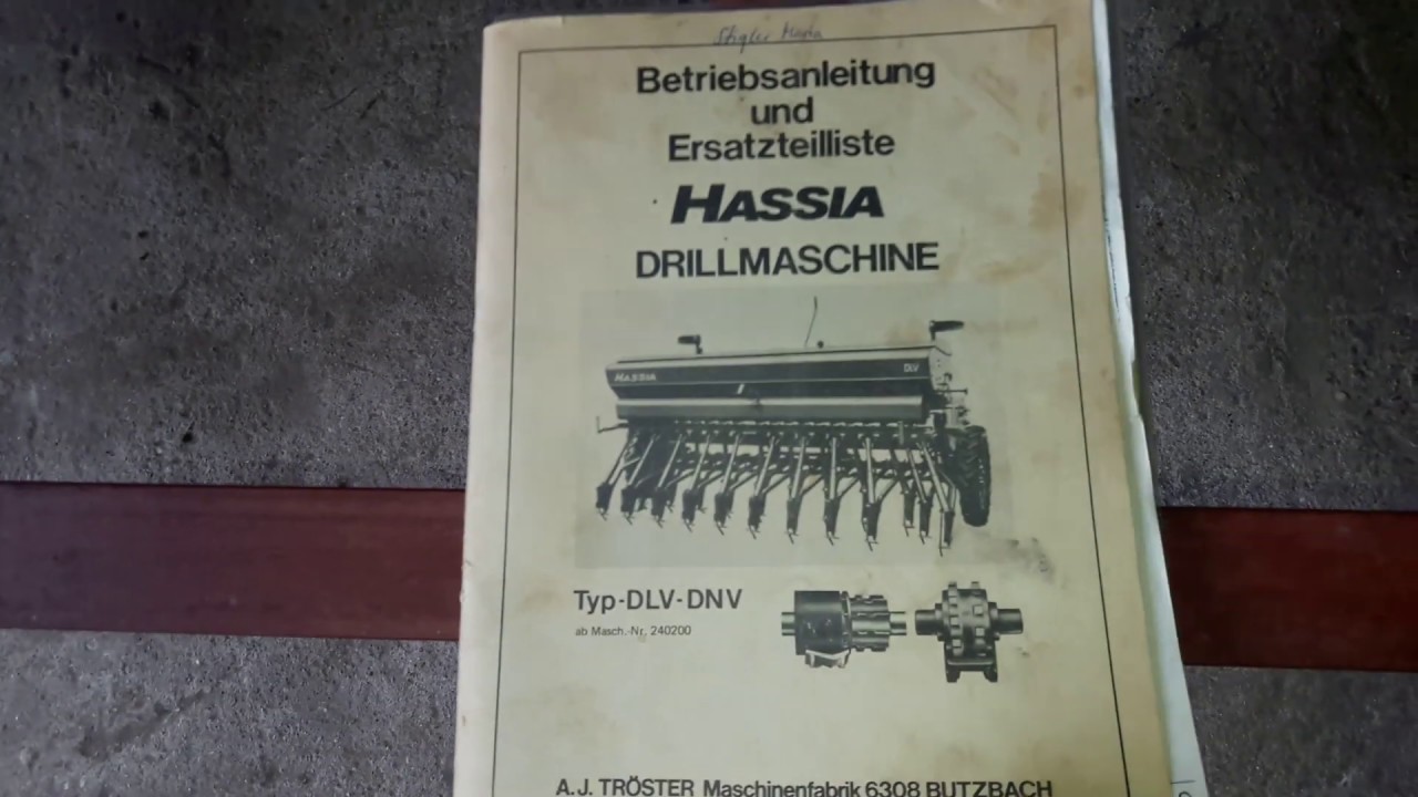 Hassia dl 250 opinia użytkownika i tabela wysiewu.