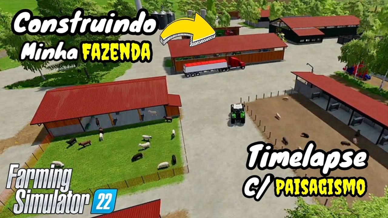 Construção de Fazenda Moderna no Farming Simulator 22, Construção de Fazenda no mapa Haut Beyleron.