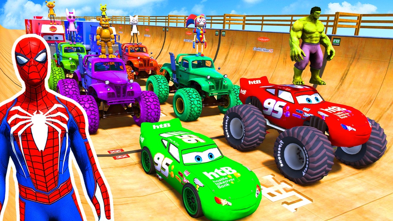 SPIDER MAN against TUNG TUNG TUNG SAHUR on Motorcycle in RAINBOW SPIDERS BRIDGE GTA MULTIVERSE