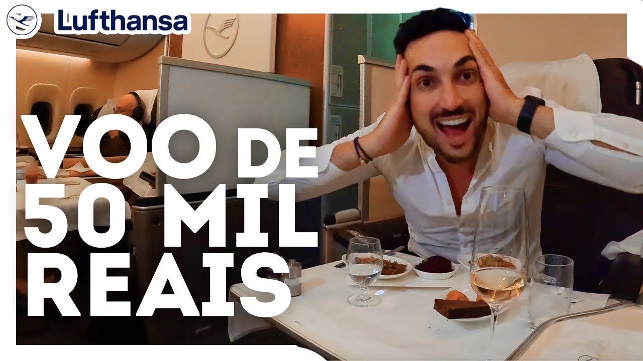 PRIMEIRA CLASSE DA LUFTHANSA no MAIOR AVIÃO DO MUNDO! O VOO MAIS CARO DO BRASIL A EUROPA NO B747!