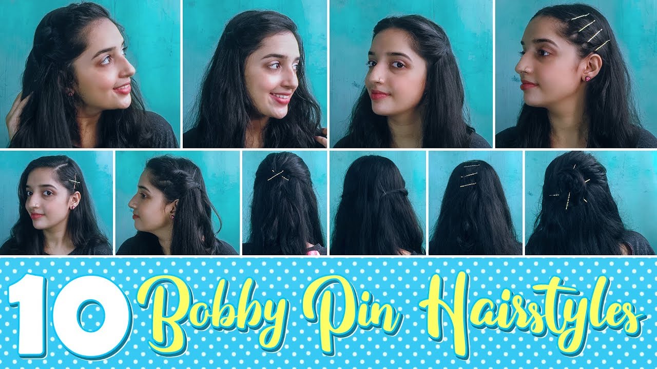 10 Bobby Pin Hairstyles | Tips & Tricks | Quick & Easy | Tutorial