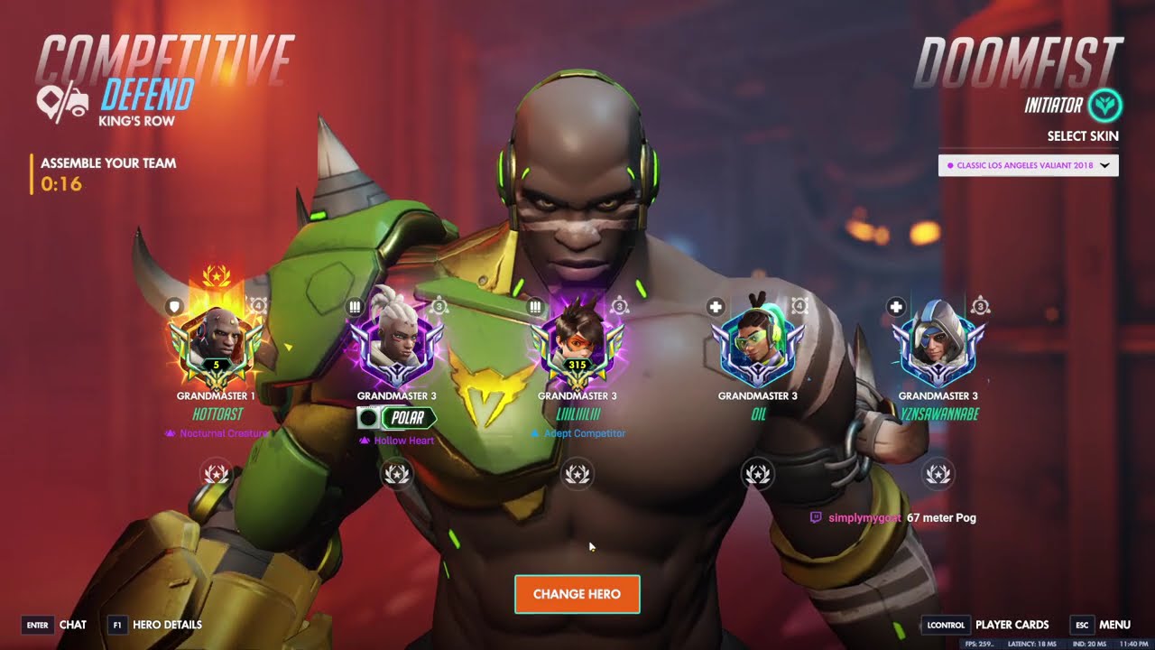 Overwatch Hottoast Is Literally The Highest Ranked Doomfist Player Now