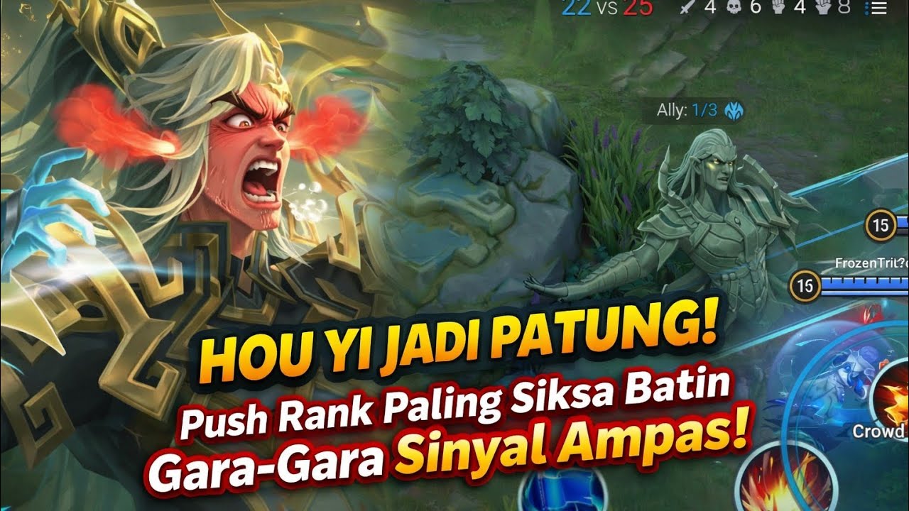 Niatnya Push Rank, Malah Push Kesabaran. Hou Yi Mode Patah-Patah!