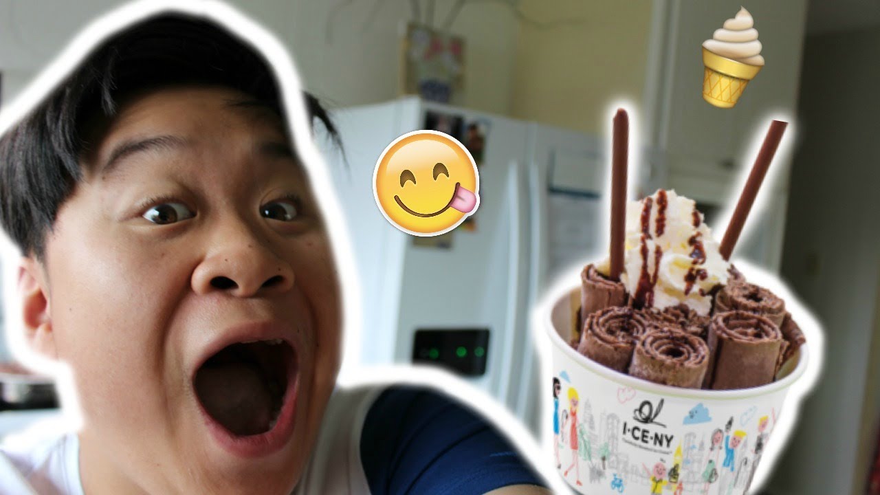 DIY ROLLED ICE CREAM!!!!! (EASIEST WAY)