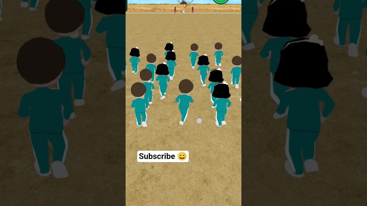 Squid Game Survival Challange 3D Red Light Green Light leval1🙂