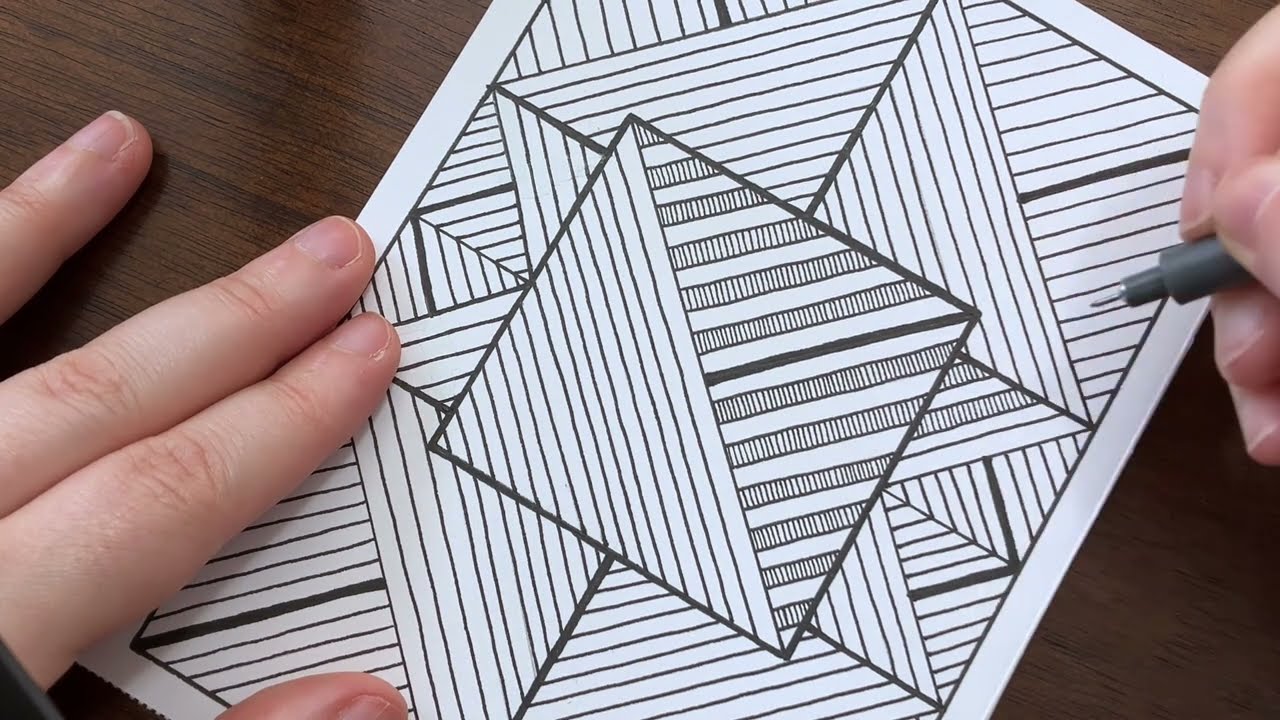 Easy #zentangle #drawings #zentanglelovers #for beginners 
