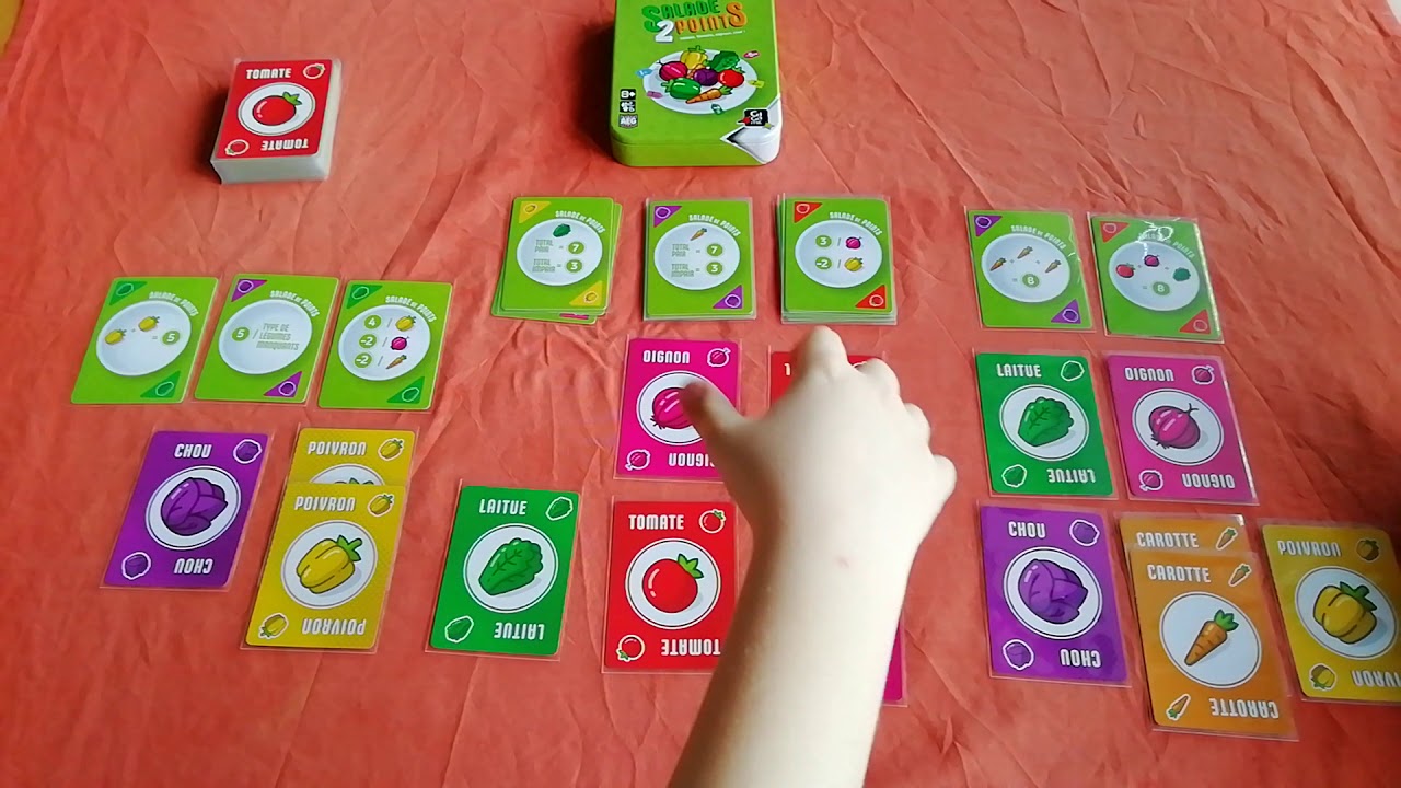 Une partie de Salade 2 Points (2 joueurs)
