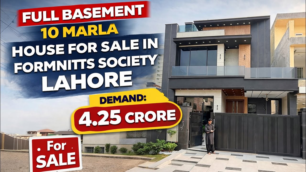 10 Marla with basement house for sale in Formnits Socity 