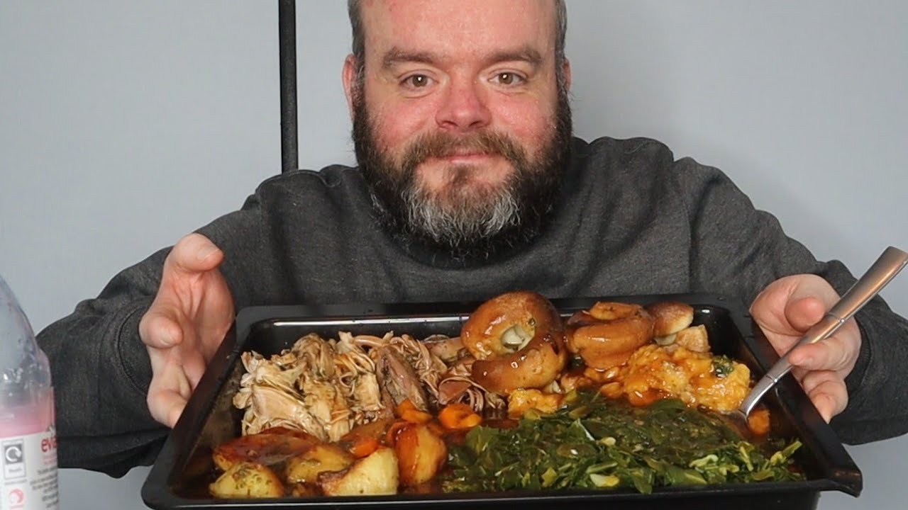 Christmas roast dinner uk mukbang