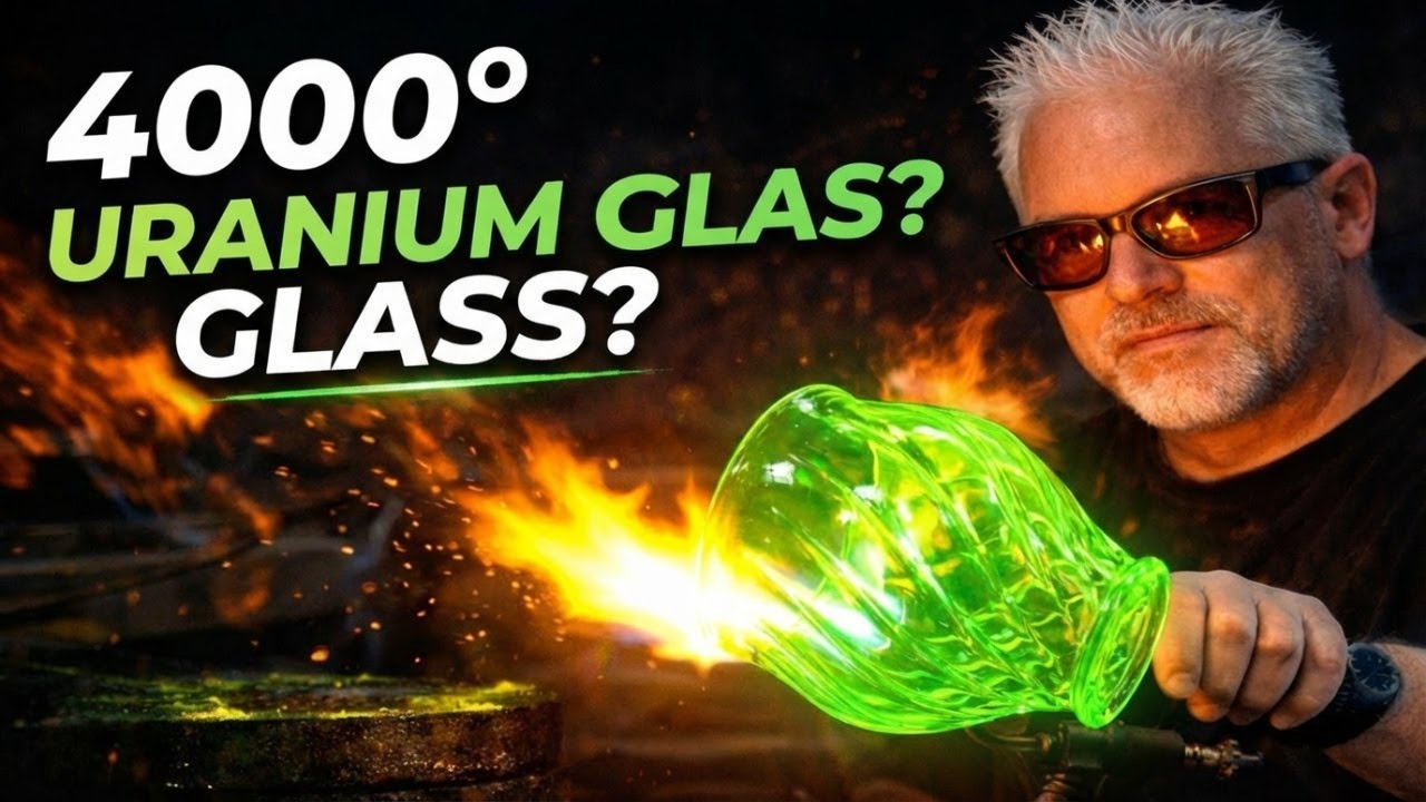 LIVE Glassblowing – Can 1940s Uranium Glass Still Survive 4000°?
