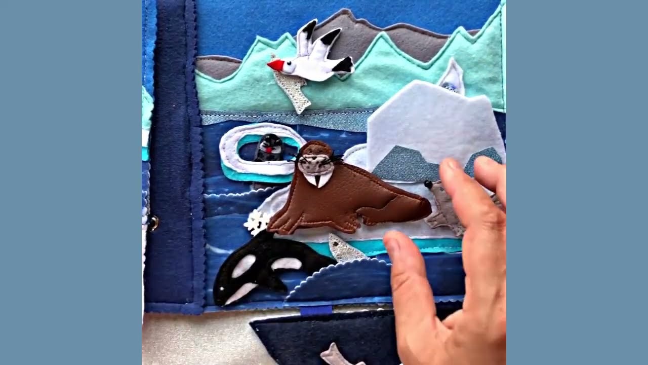 Книжка из фетра Северная