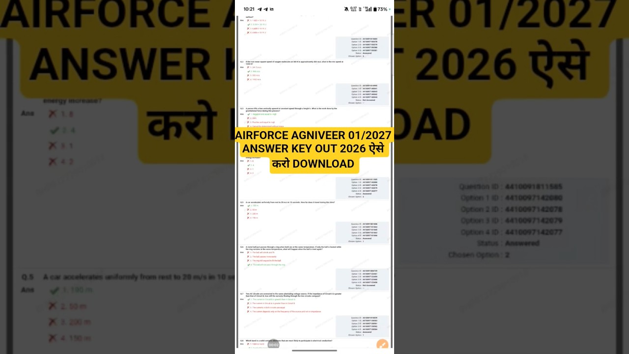 airforce Agniveer answer key 2026 !! airforce Agniveer answer key kaise check Kare !! #airforce_2026