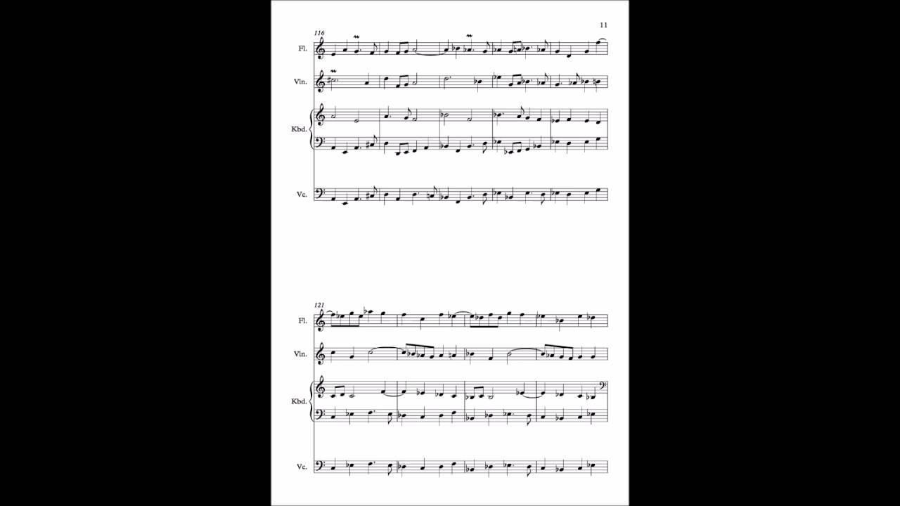 Fugue in A minor for Trio Sonata Ensemble (A-Level A* Composition)
