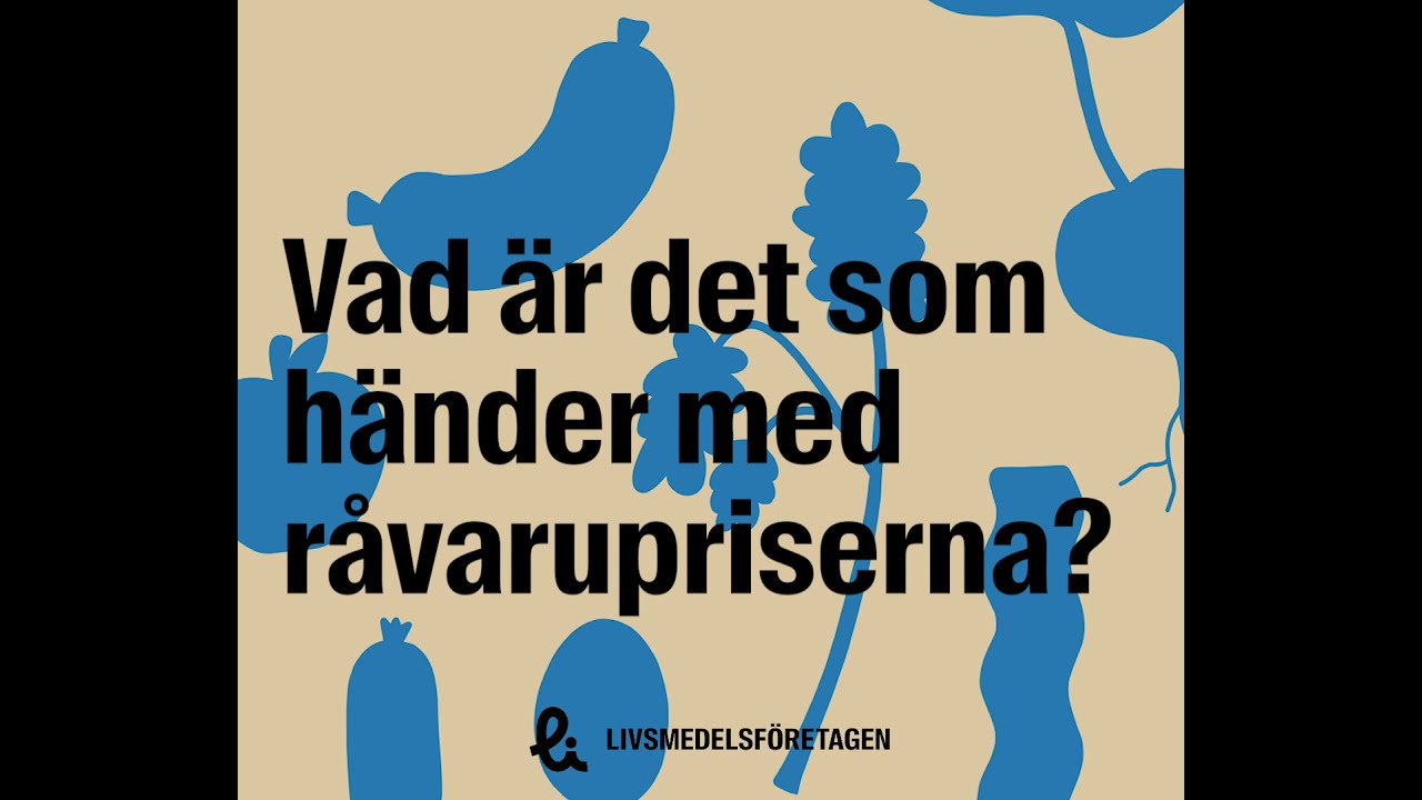 Ökande råvarukostnader kommer leda till höjda matpriser