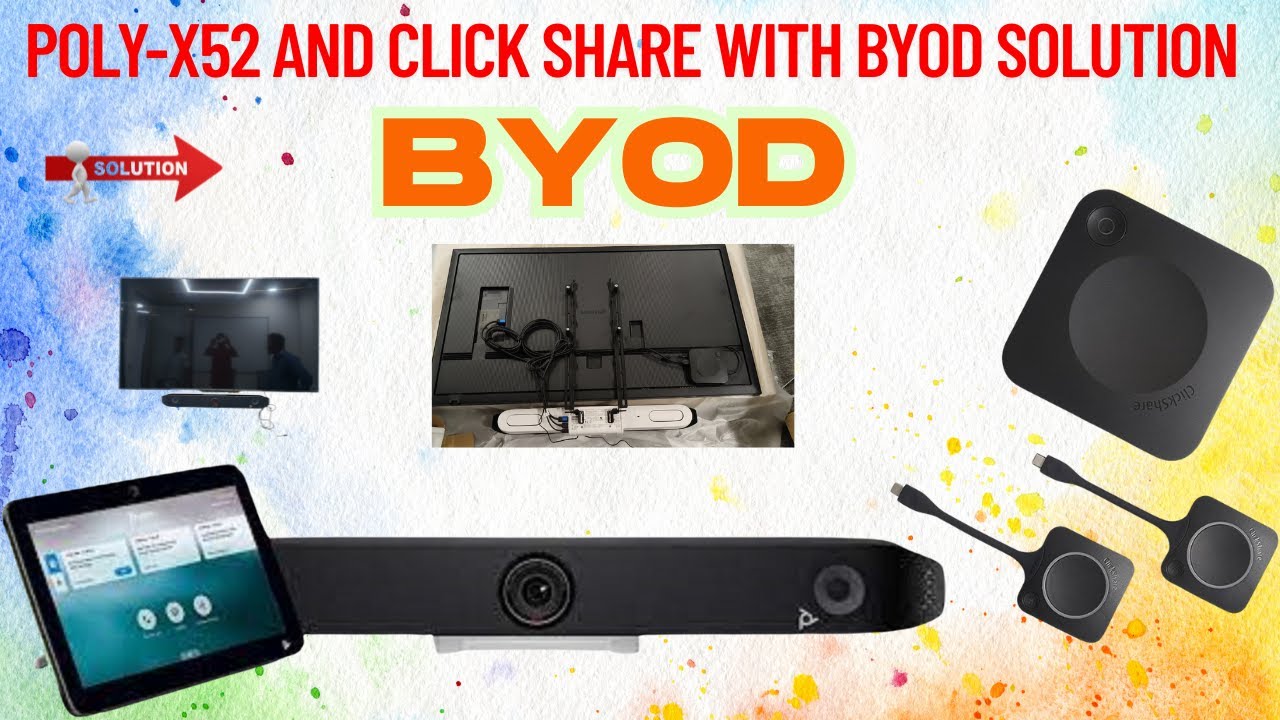 Poly X52 & Barco ClickShare with BYOD Solution – Ultimate Video Conferencing Setup