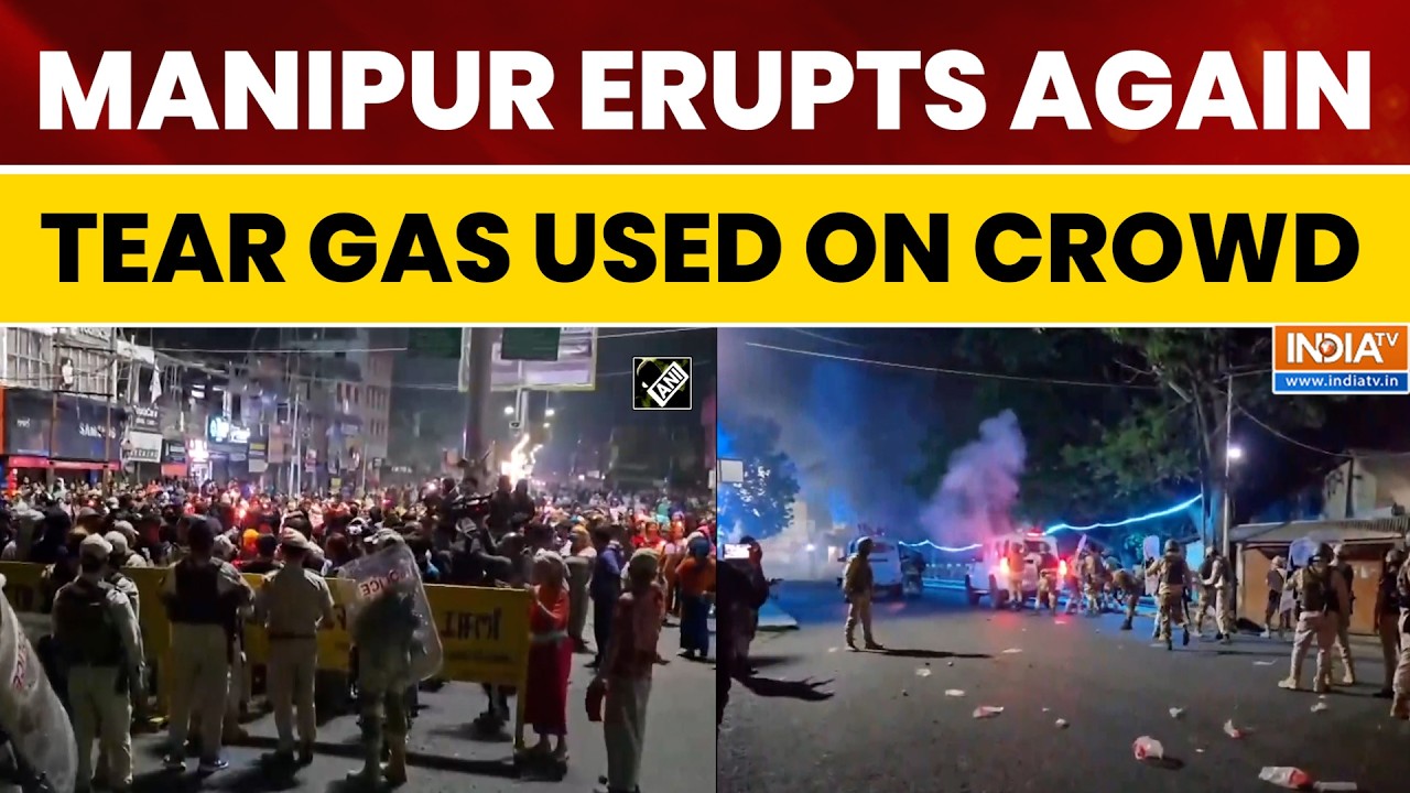 Manipur Unrest: Security Forces Resort to Tear Gas Amid Escalating Protest Tensions