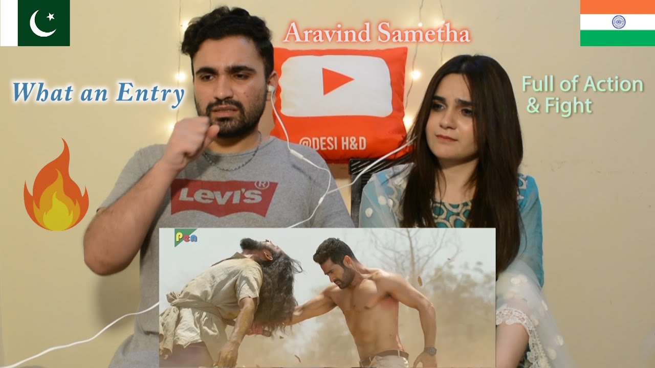 Pakistani reaction to Aravind Sametha Intro Fight & NTR Entry Scene | Pooja Hegde | Desi H&D Reacts