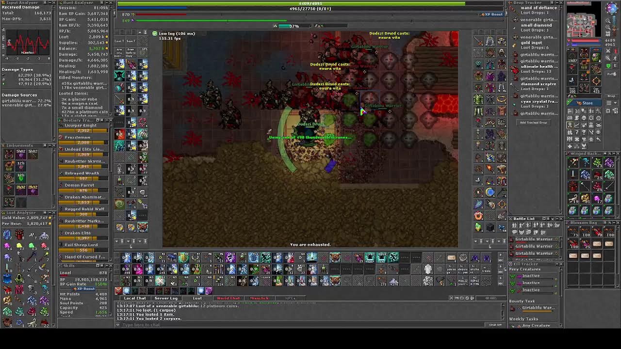 Bounty Task Girtabilu Warrior 482/482 Elder Druid 870 Kalibra
