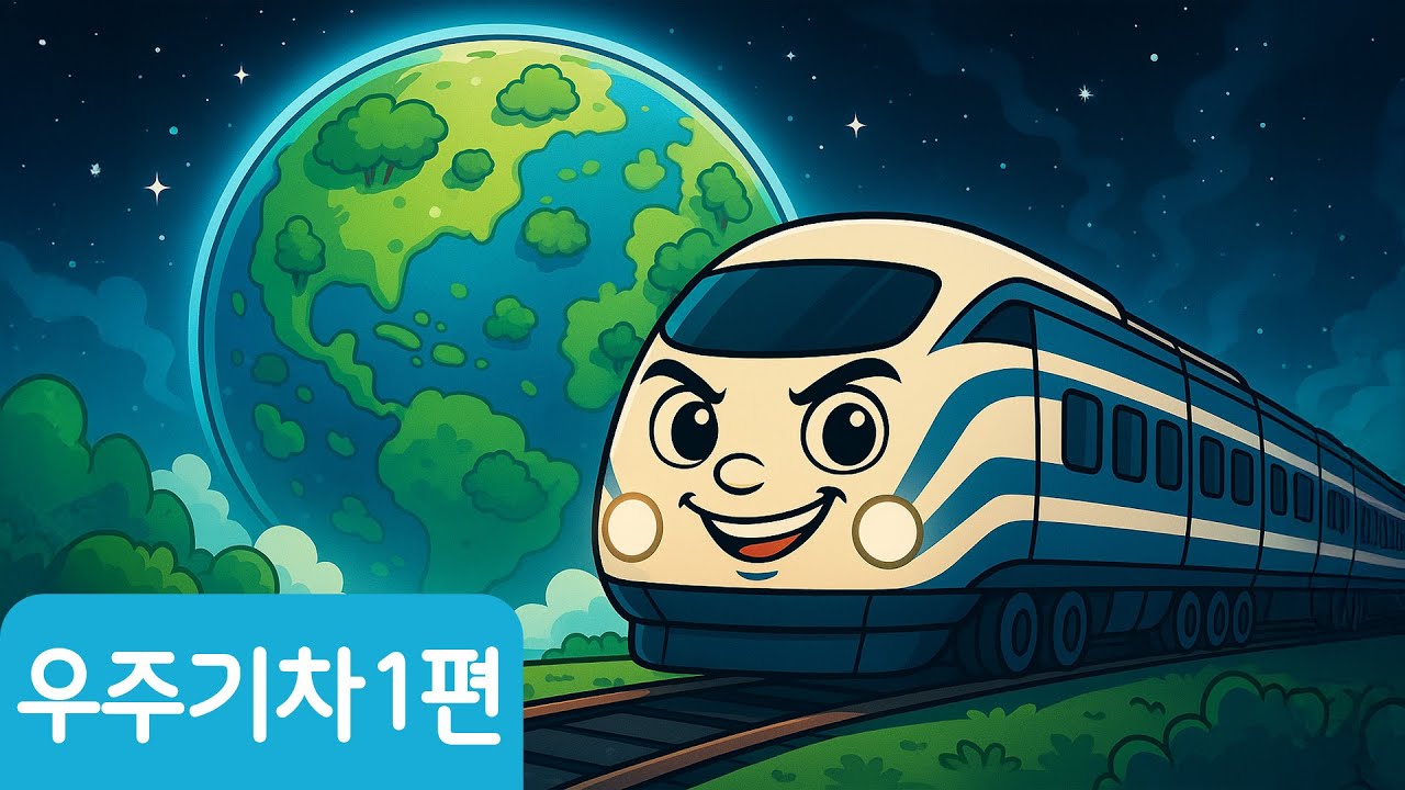 우주기차 1편 (지구를 떠나다) | 어린이 동요 | 우주 모험 노래 | 망둥이키즈