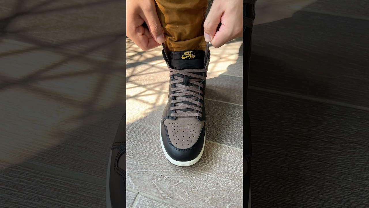 Jordan 1 High Palomino Waxed Mocha Laces laceswap brown shoelaces Slickieslaces slickies