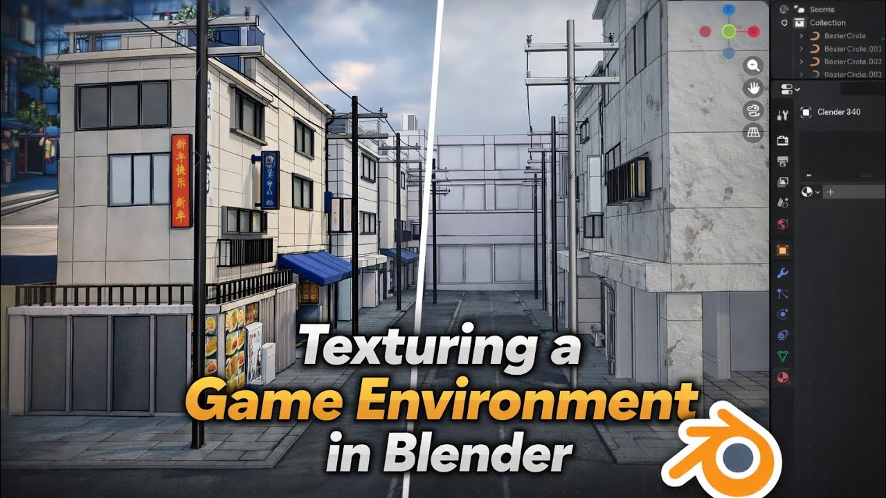 How to Texture a Game Environment in Blender (Beginner to Pro)