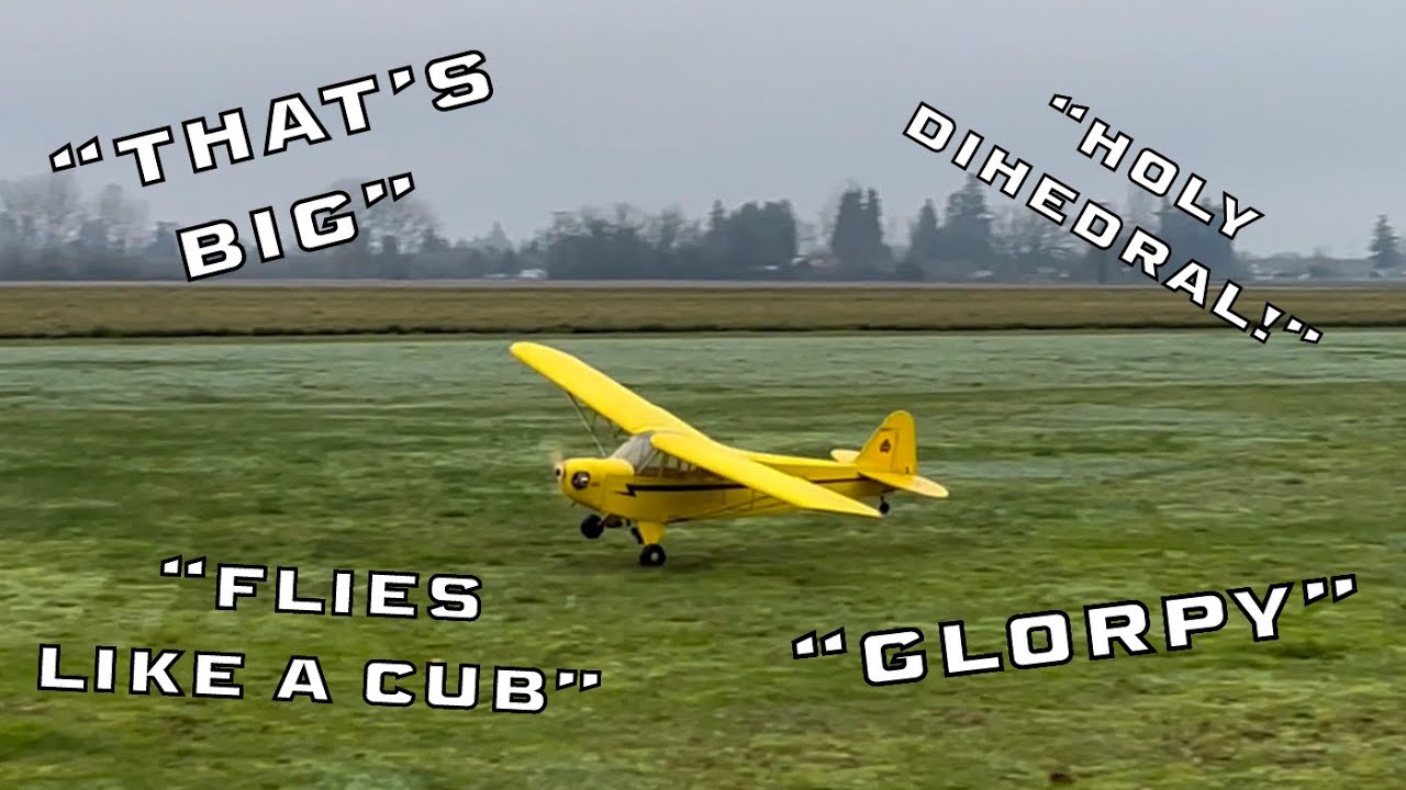Flying My OS FT120 Powered 1/4 Scale Cub!