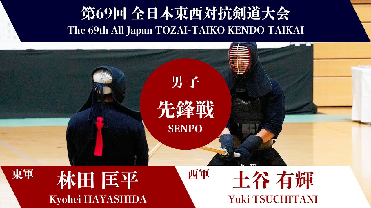 林田 匡平 ―メド土谷 有輝_第69回全日本東西対抗剣道大会　男子-先鋒戦 01