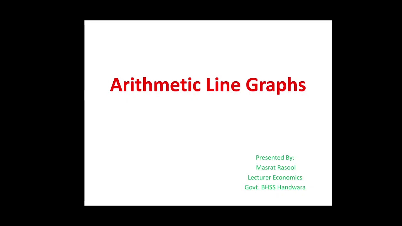 11th Economics: Arithmetic Line Graphs/Time Series Graphs