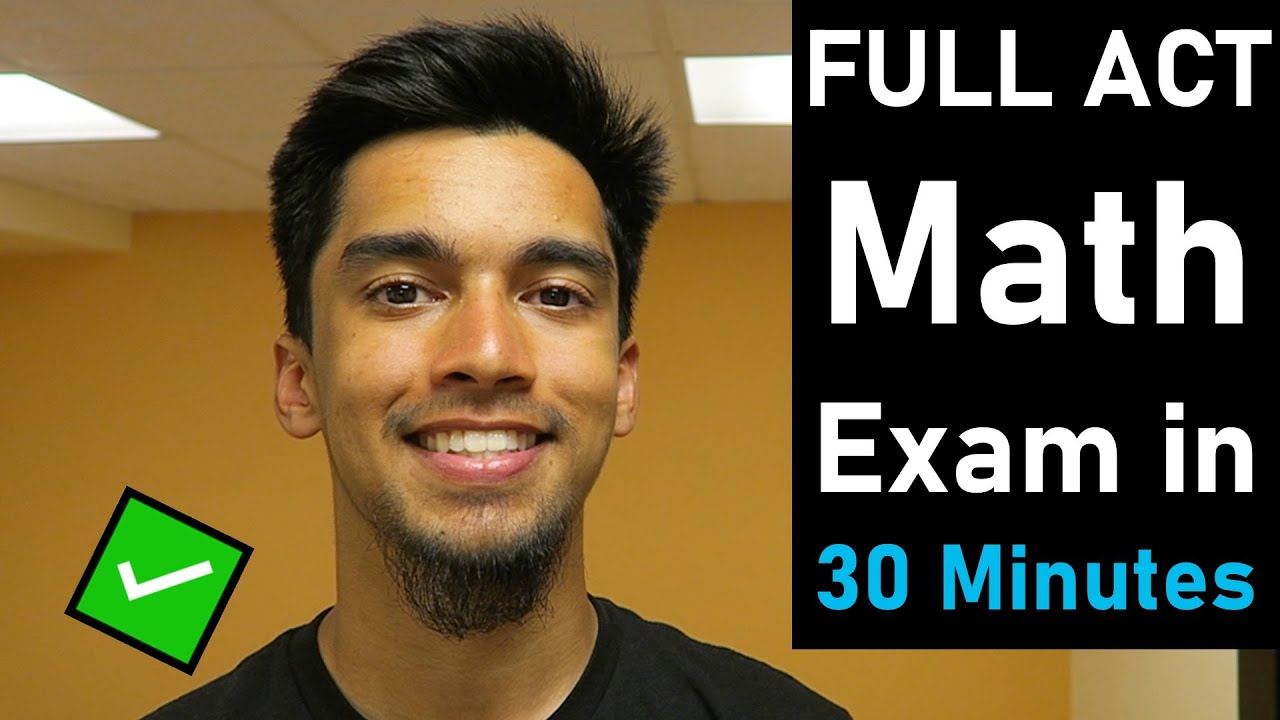 Speed-Running a Full ACT&reg; Math 2022-2023 5 Academy Test in 30 Minutes | Ace the ACT in Half the Time