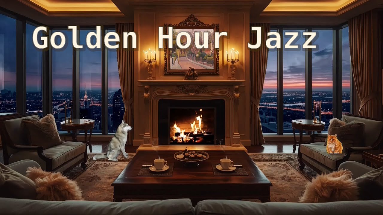 Penthouse Serenade: Golden Hour Jazz with City Views & Pet Companions