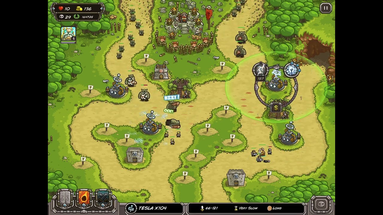 Kingdom Rush Endless High Score 1,004,069, free hero, no items, iPad version