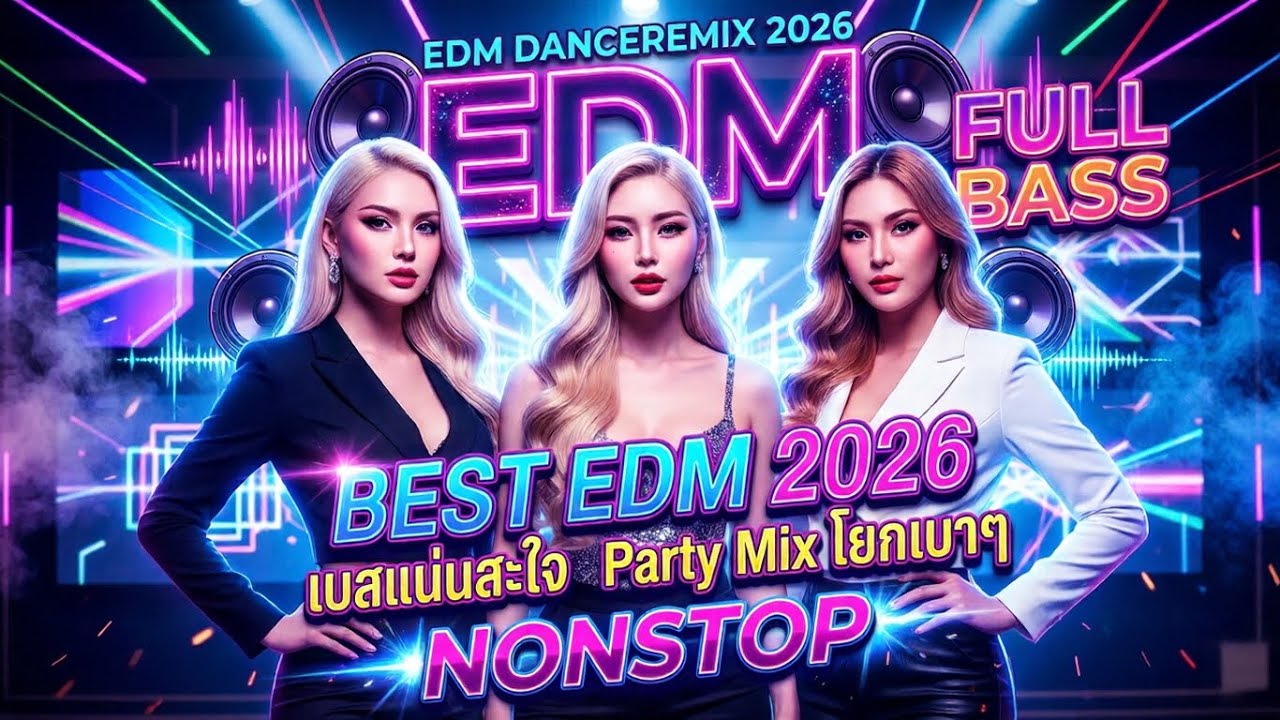 Best EDM Remix🔊Full Bass 🔥จังหวะโยกเบาๆ V.1