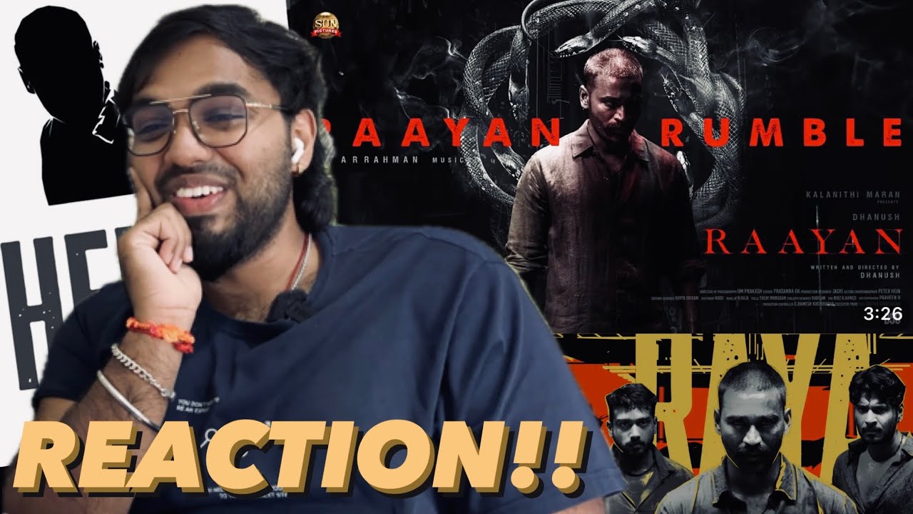 Raayan Rumble Lyric Video | REACTION!! | Raayan Dhanush | Sun Pictures | A.R. Rahman | Arivu