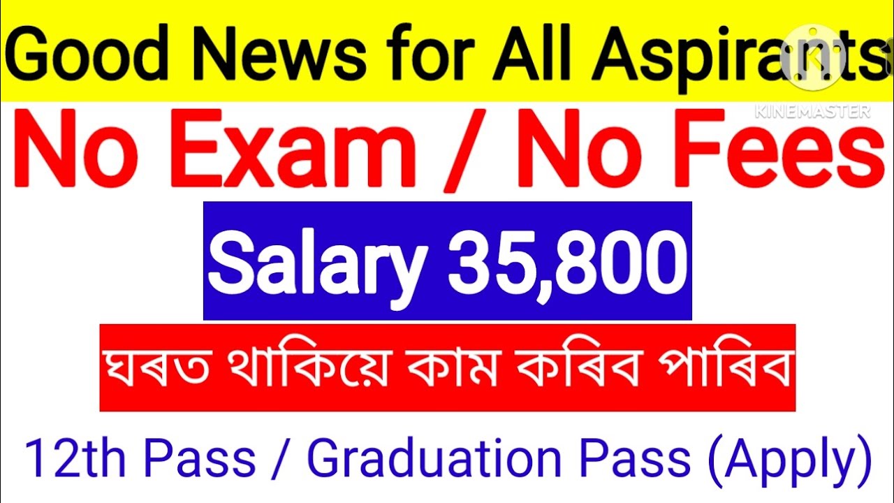 🛑Work From Home Job in Assam 2025 | No Exam | No Fees | Direct Joining | 12th Pass Can Apply Now!