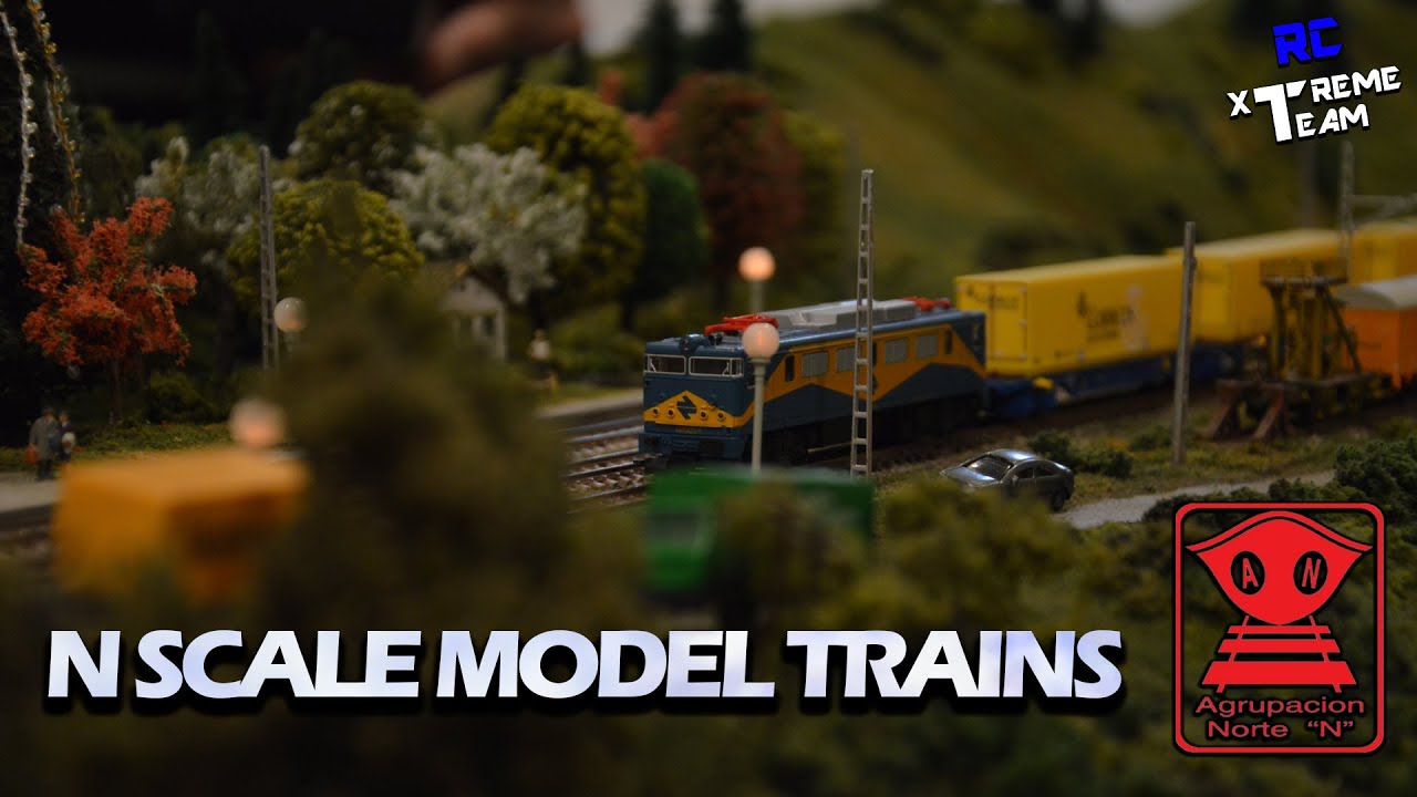 N SCALE MODEL TRAINS LAYOUT / AGRUNORTE / MODEL TRAINS ASSOCIATION / TRENES ESCALA N BILBAO