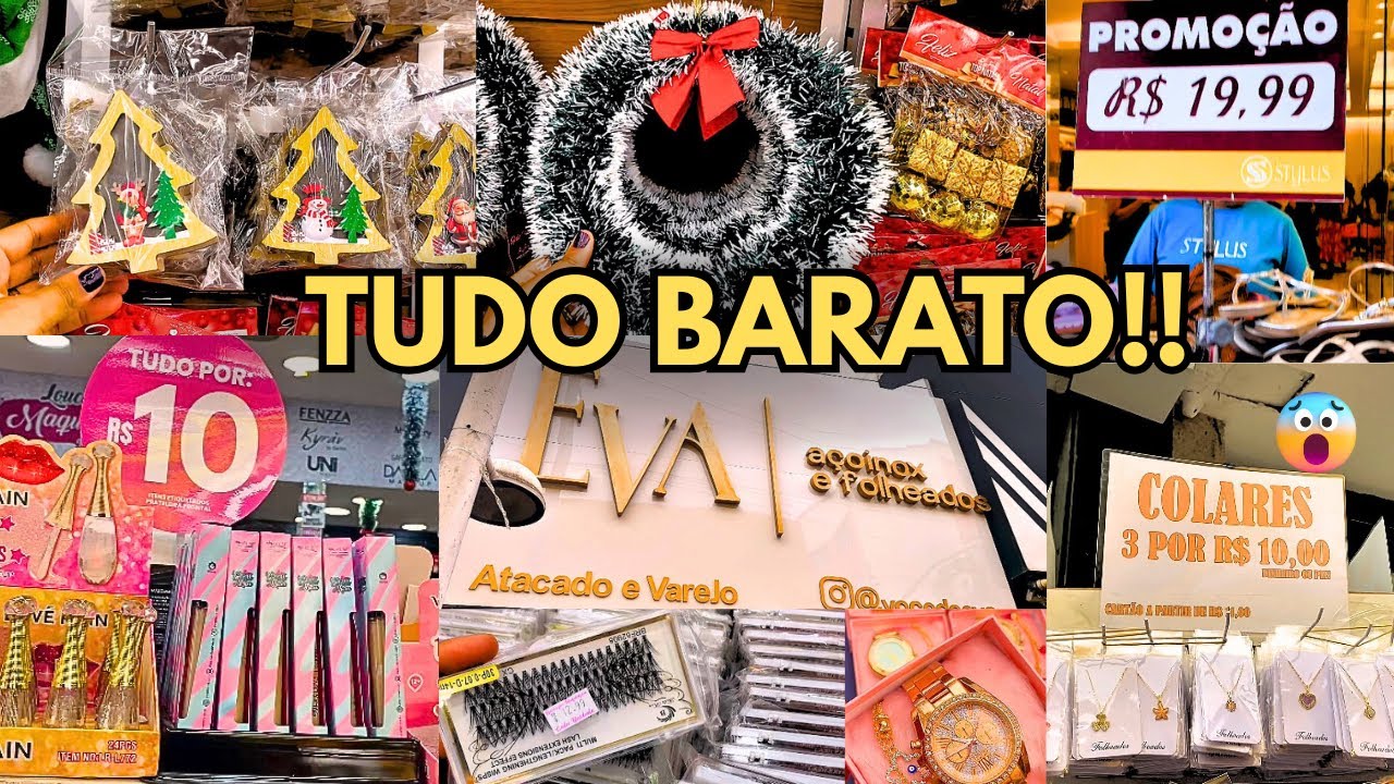 ACHADINHOS NO CENTRO DE NOVA IGUAÇU | Decoração De Natal🎄| Maquiagem, Acessórios, Calçados…