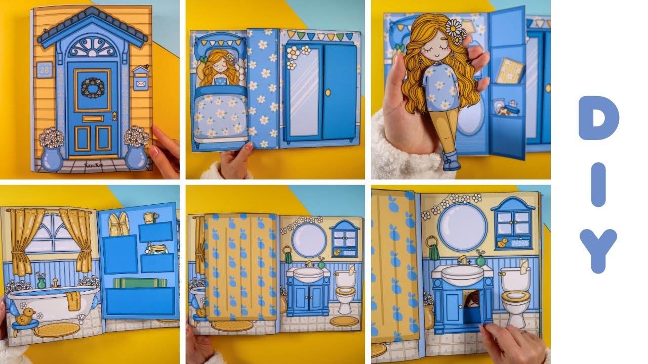 DIY Paper Dollhouse and Doll Assembly Tutorial