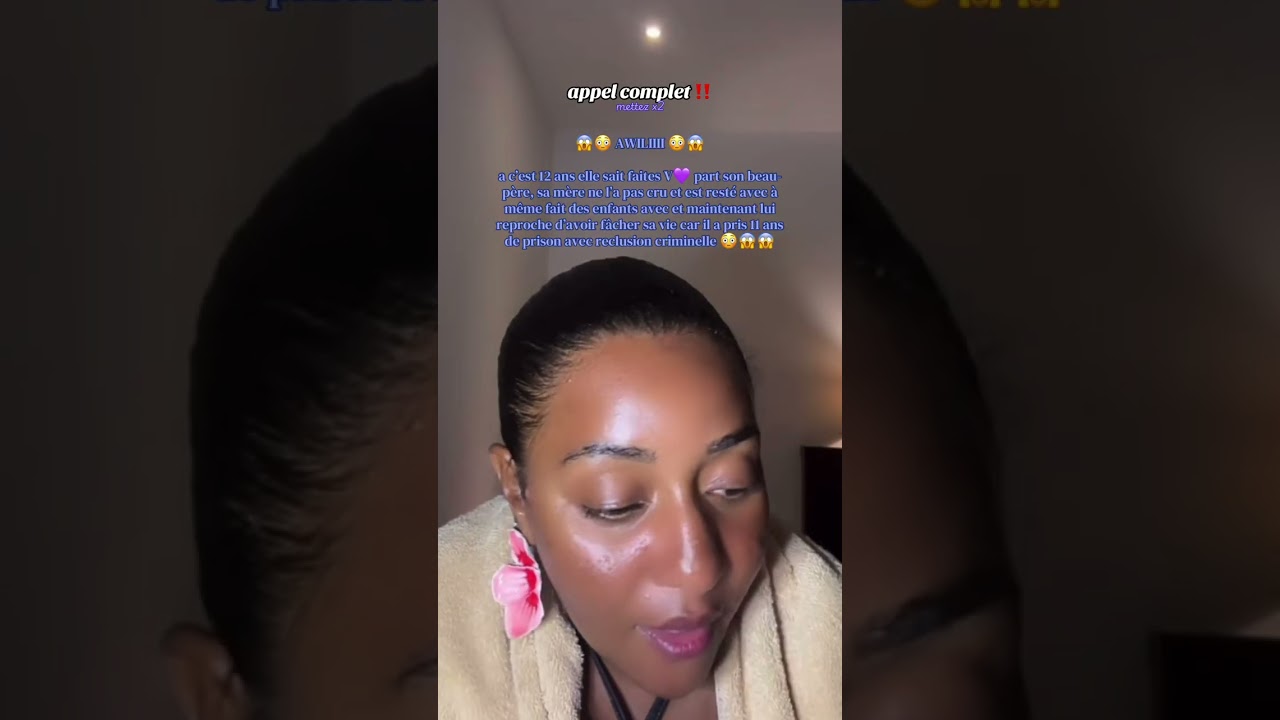 AWILIII 😳😱, elle c’est faites V💜 part son beau-père et sa mère est resté avec 😱😱