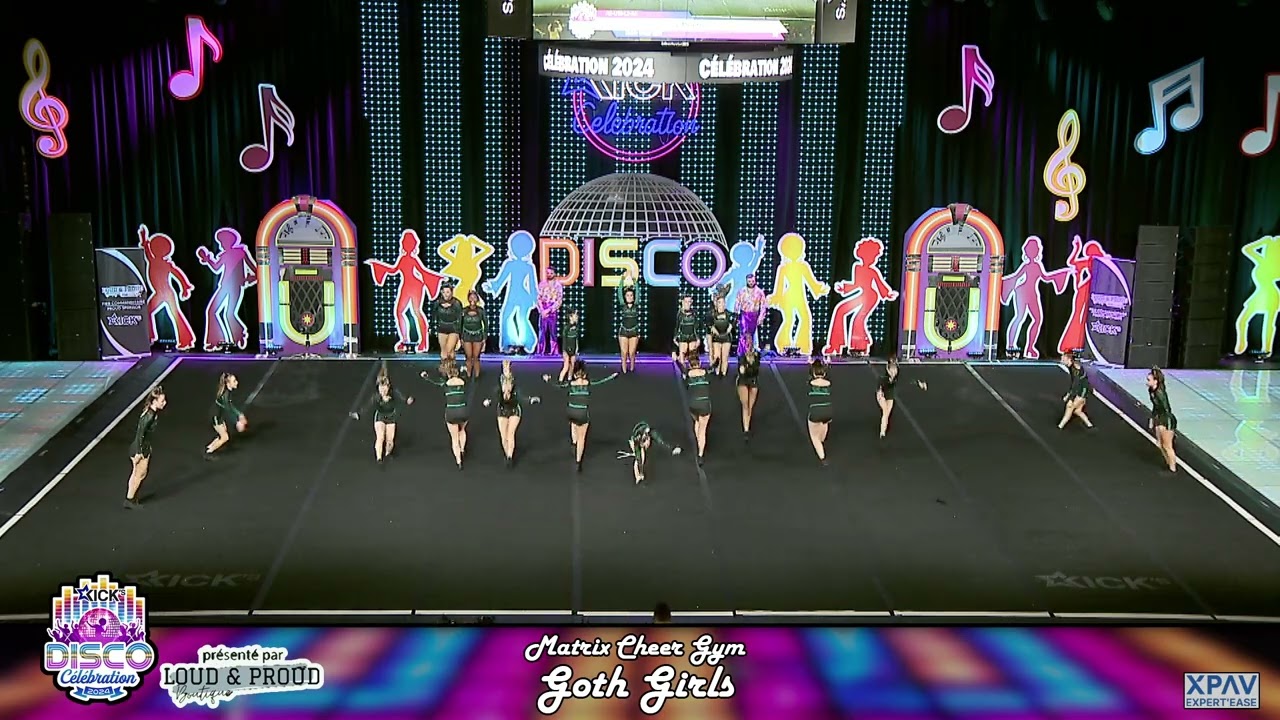 58  - AS-U16-L3-AA - Matrix Cheer Gym - Goth Girls
